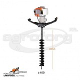 Kasei 3WT-300A gödörfúró 51,7 cm3, 1,8Le 100mm fúrószárral, 1 felhasználós