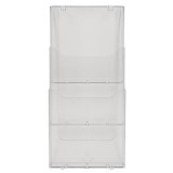 Katalógustartó, fali, A4, álló, 3 rekeszes, EXACOMPTA Office, áttetsző (EX74358D)