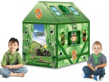 Katonai Sátor Gyerekeknek-2 Bejárattal-Padlóval