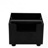 Kávégourmet Saválló zacckiütő doboz, Knock box szögletes fekete