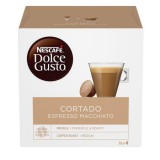 Kávékapszula, 16 db, NESCAFÉ DOLCE GUSTO Cortado Espresso Macchiato (KHK393)