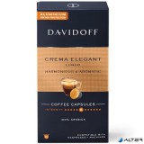 Kávékapszula, Nespresso® kompatibilis, 10 db, DAVIDOFF "Crema Elegant Lungo"