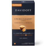 Kávékapszula, Nespresso&reg; kompatibilis, 10 db, DAVIDOFF Crema Elegant Lungo (KHK1067)