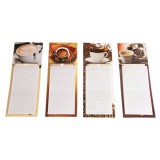 Kávés mágneses tépőtömb 10x27,9x17cm 4-féle változatban 278178