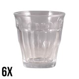 Kávés üveg pohár 160ml 6db 10700202