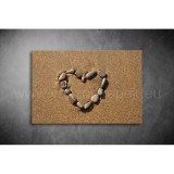 Kavics Szív Vászonkép 004 üv-004