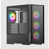 KEEP OUT Számítógépház - XC-805 MESH (fekete, ablakos, 6x12cm ARGB venti, microATX, 2xUSB2.0, 2xUSB3.0)