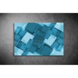 Kék Absztrakt Vászonkép 009 eh-009