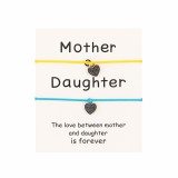 Kék-sárga anya-lánya karkötő