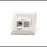 KELine Modulo50 süllyesztett 2 portos RJ-45 aljzat üres (601140-UP) (601140-UP)