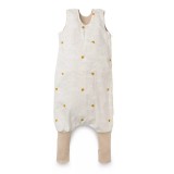 Kenguru Gold Kenguru Vászon+pamut tipegő hálózsák (0,5 Tog) - Ekrü felhők (2-4 év)