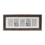Kenro Bergamo Rustic Brown multi képkeret, 5db 10x15, faerezet hatás, barna (KE-BERG1015BN-5)