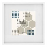 Kenro Strata Classic képkeret, 13x13cm, teljes méret 25x25cm, fehér (KE-ST1313W)