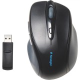 Kensington K72370 Pro Fit, 1600 DPI, RF Wireless, Ergonómikus, Jobbkezes, Fekete, Vezeték nélküli egér