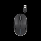 Kensington Pro Fit visszahúzható optikai egér (USB, fekete)