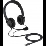 Kensington USB-C headset fekete (K97457WW) (K97457WW) - Fejhallgató