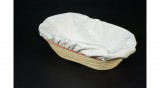Kenyér kelesztő kosár oval  szakajtó 27x16x8cm És hozzá szakajtó ruha 26x15 cm