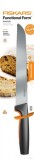 Kenyérvágókés, 21 cm, FISKARS 'Functional Form' fekete