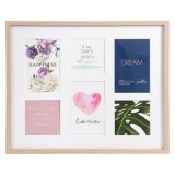 . Képkeret, galéria, fa, 3 db 10x10, 3 db 10x15, Goldbuch Verona, natúr (DKGV001)