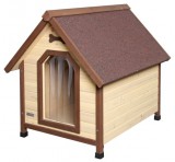 Kerbl Dog House 4-Seasons Szigetelt Fa Kutyaház 100x8x94cm ajtóval (81349)