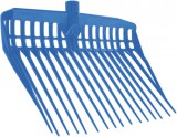 Kerbl EcoFork kék almozó és trágyázó villa szinte törhetetlen műanyagból, nyél nélkül (38 x 30 cm)
