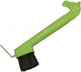 Kerbl lófejes almazöld műanyag patakaparó tisztítókefével