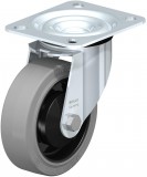 kerék ¤100k  forgó-villás poliamid, szürke nyommentes