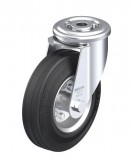 kerék ¤125 forgó-villás hátfu fekete ler-ve 125r