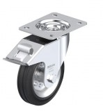 kerék ¤150  forgó-fékes fekete le-ve 150r-fi