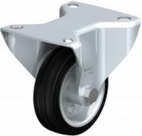 kerék ¤  80 fix-villás fekete fém felnis