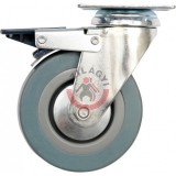 Kerék csapágyazott 125mm 50kg fékes forgózsámolyos