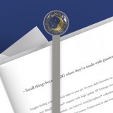 Kerek hold - Fém könyvjelző