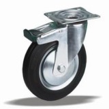 Kerék önbeálló talpas fém felnis fékezhető 200 30343 (11471)