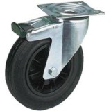 Kerék önbeálló talpas műanyag felnis fékezhető 160 31215 (11534)