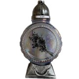 Kerek, virágos kegyeleti mécses 33cm LZ-440