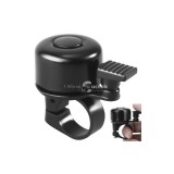 Kerékpár csengő - fekete, bicikli harang, kerékpár kellék, bicikli tartozék, bicikli kiegészítő, kerékpár felszerelés