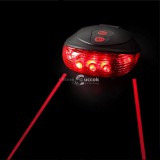 Kerékpár és bicikli lézeres hátsó lámpa biztonságos éjszakai közlekedéshez