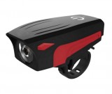 Kerékpár fényszóró csengővel (USB töltés)