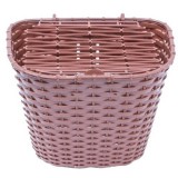 Kerékpárkosár előre fedeles barna színben 36x29x25cm 41800019BR