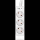 Kerg M02383 Elosztó 3 aljzatos 10A 1,5m - Fehér (M02383)