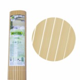 kerítés belátásgátló műanyag ovális profil 3m 2021405 barna