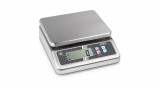KERN FOB 3K-3LM (3000g/1g) rozsdamentes, HACCP kompatibilis digitális asztali mérleg ellenőrző méréssel, hitelesíthető