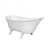 Kerra Antica szabadon álló kád fehér lábakkal és leeresztővel