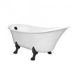 Kerra Antica szabadon álló kád fekete lábakkal és leeresztővel