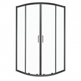 Kerra Aruba 80 GL fekete íves zuhanykabin tálca nélkül
