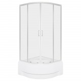 Kerra Aruba 90 GL króm íves zuhanykabin mélytálcával