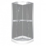 Kerra CLASSIC 90 GREY hátfalas zuhanykabin tálcával, csapteleppel