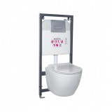 Kerra Delos Chrome falba építhető WC tartály szett