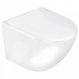 Kerra Delos WH fali rimless WC soft-close ülőkével