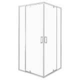 Kerra Dunaj 2 D szögletes zuhanykabin tálca nélkül